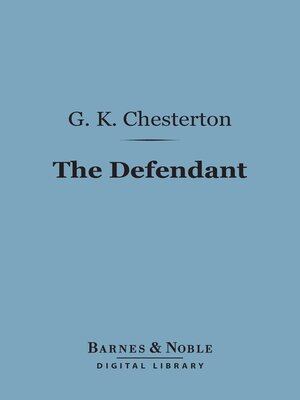 cover image of The Defendant (Barnes & Noble Digital Library)